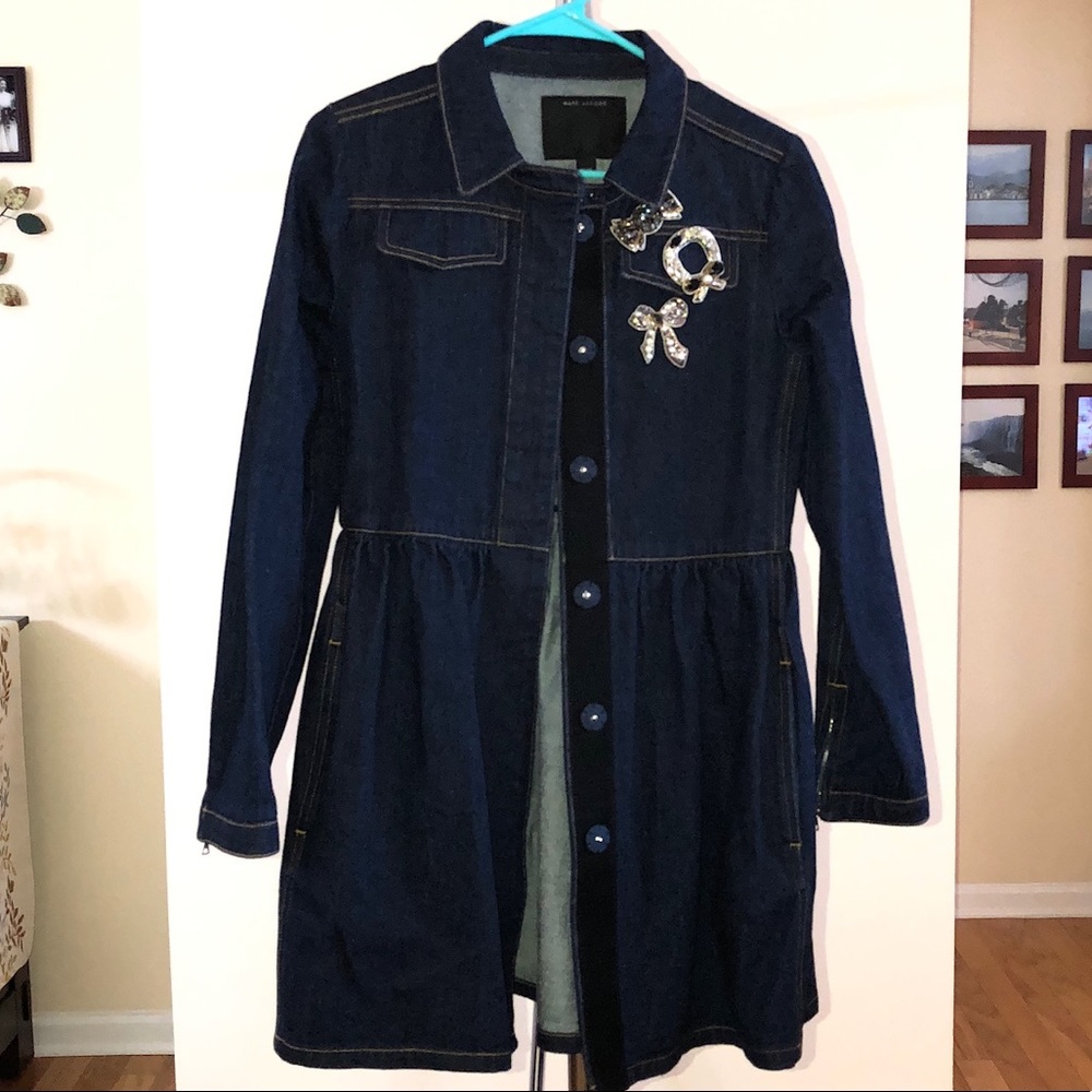Marc Jacobs Long Sleeve Denim Jacket with Patches